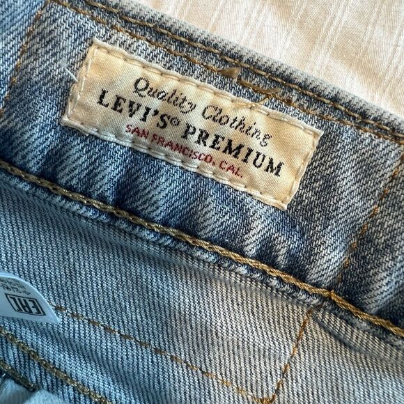 Levi's Premium Quality Men's 512 30x29 Relaxed Skinny Fit Distress Jeans Denim - Picture 5 of 11